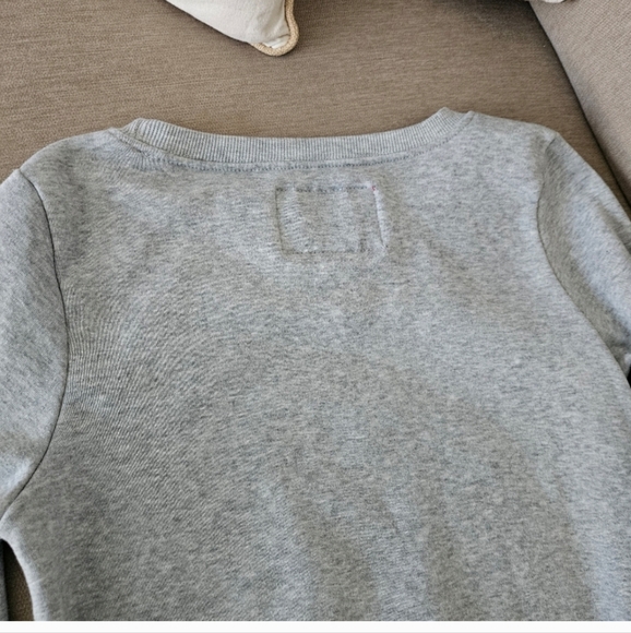 Christmas sweater Small gray merry pugmas crew neck  fleece lined - Picture 8 of 11